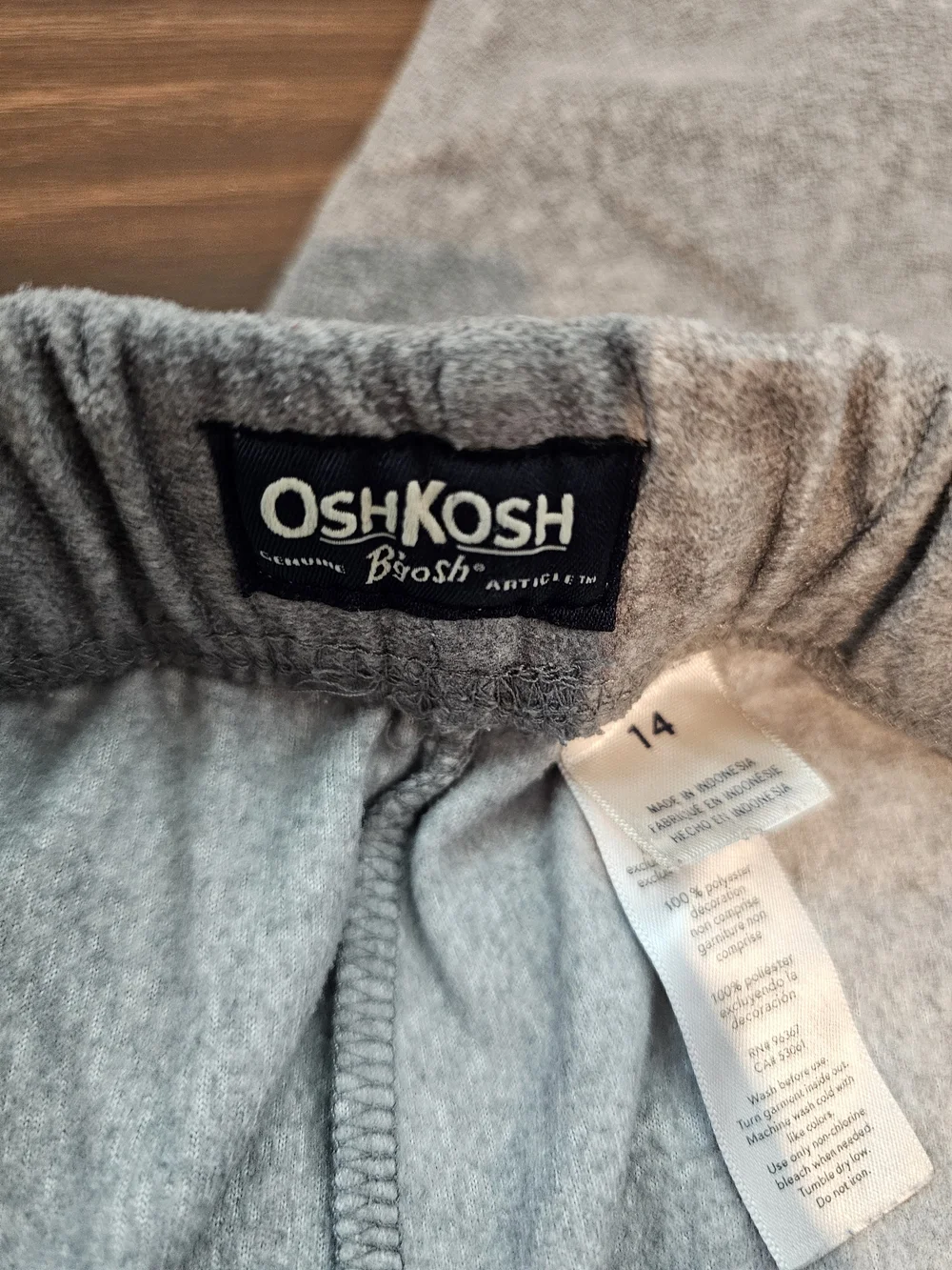Oshkosh B'gosh Gray Fleece Jogger Sweatpants